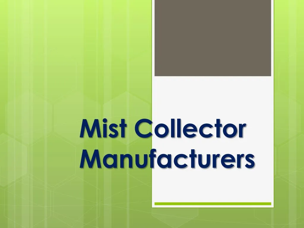 mist collector manufacturers