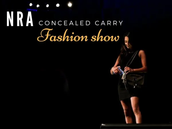 NRA holds 'fashion show' for gun accessories