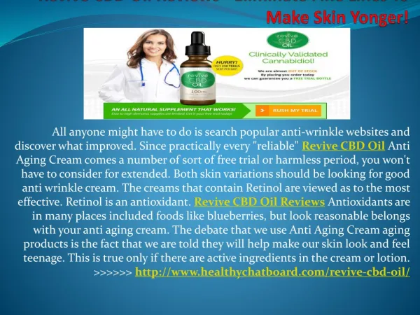 Revive CBD Oil - Effective Anti-Aging Cream by Beauty & Truth!