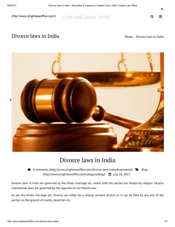 Divorce laws in India