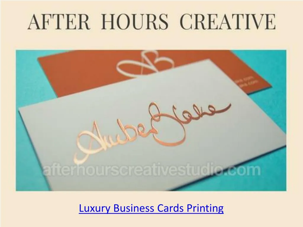 luxury business cards printing