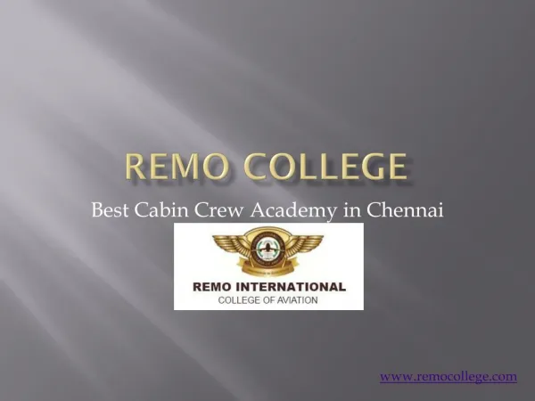 Best Cabin Crew Training in Chennai - Remo College
