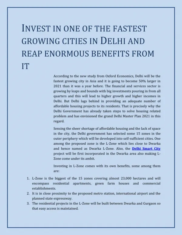 Delhi Smart City