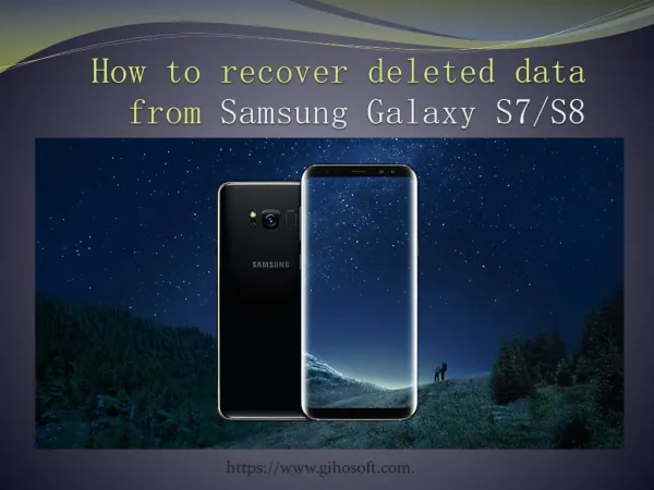 How to recover deleted contacts from Samsung S6/S7/S8