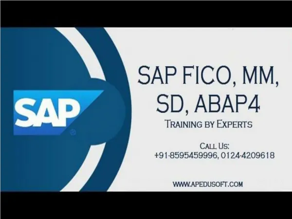 Best SAP Training Institute in Gurgaon