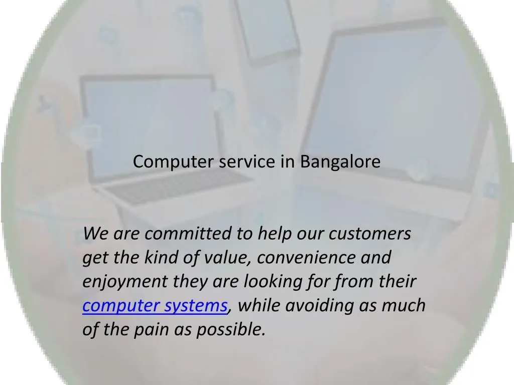 computer service in bangalore