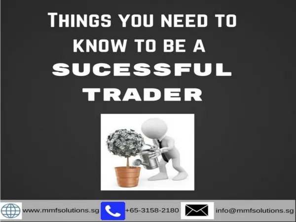 Things you need to know to be a SUCESSFUL TRADER