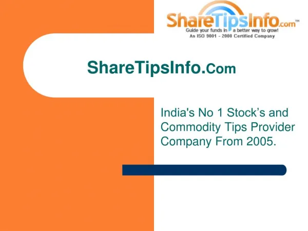 Commodity Tips | Sure shot Future tips | Accurate Commodity tips | Option Tips