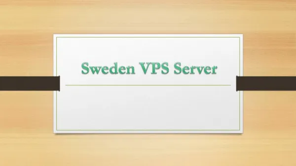 Sweden VPS Server - Onlive Server