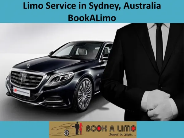 Limo Service in Sydney | BookALimo