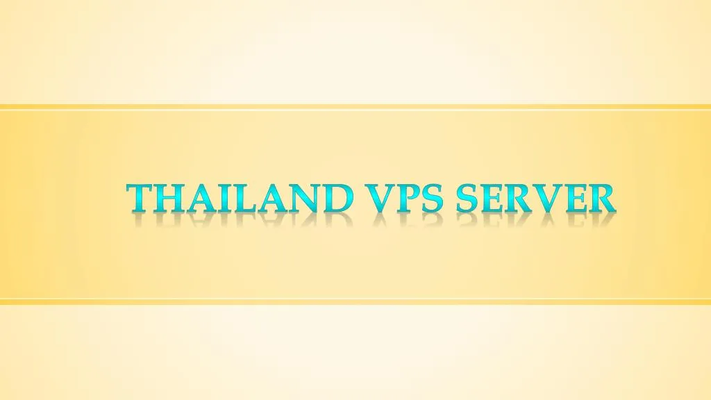 thailand vps server