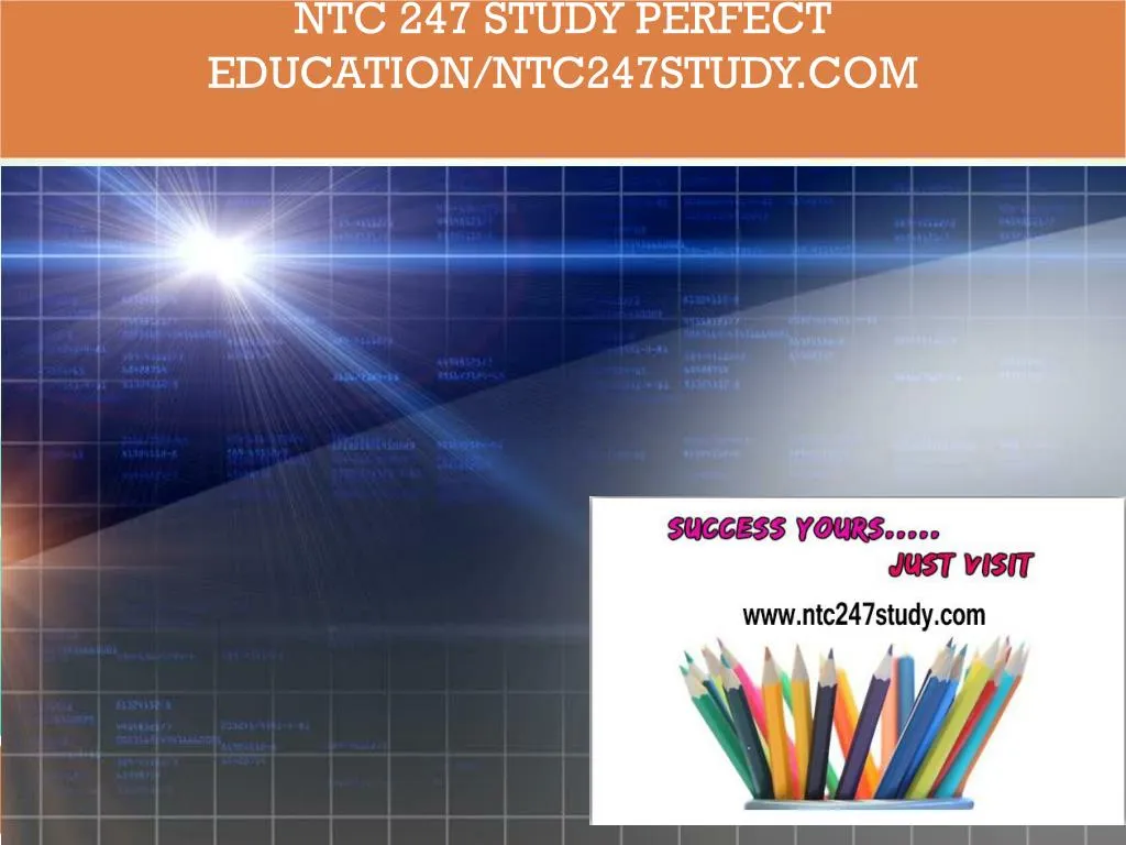 ntc 247 study perfect education ntc247study com