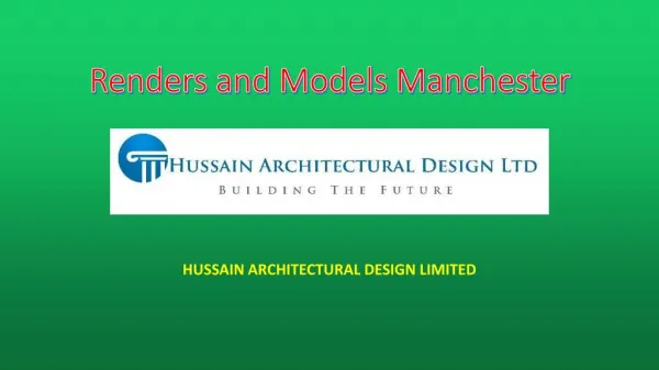 Renders and Models in Manchester
