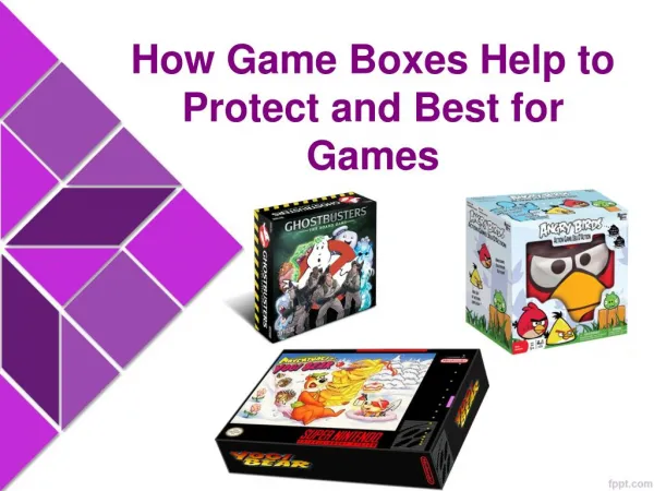 How Game Boxes Help to Protect and Best for Games