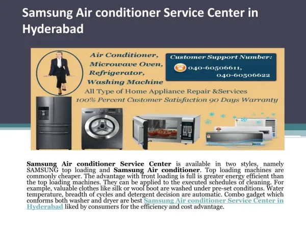 Samsung Air conditioner Service Center in Hyderabad