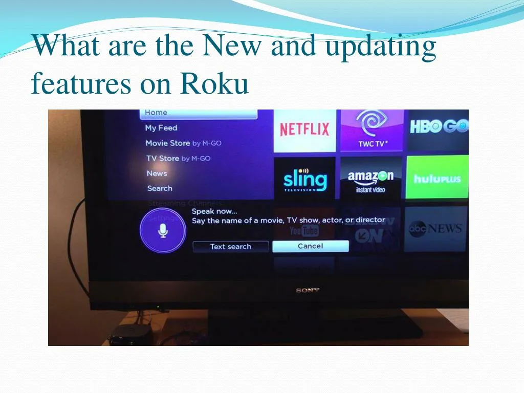 what are the new and updating features on roku