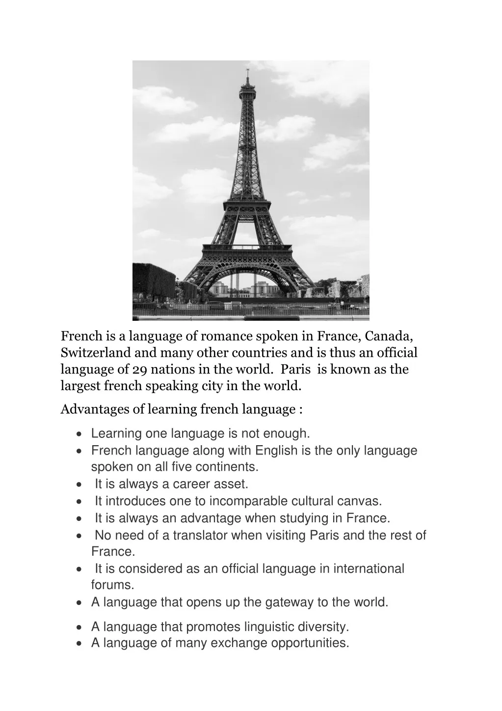 french is a language of romance spoken in france