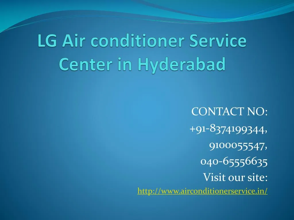lg air conditioner service center in hyderabad