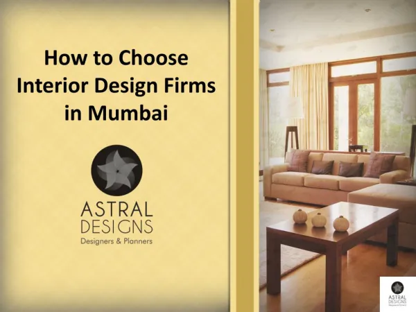How to Choose Interior Design Firms in Mumbai