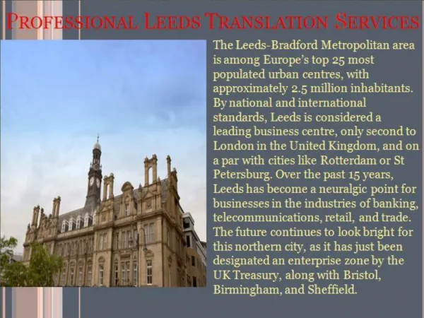 Exceptional quality Leeds Translation Services