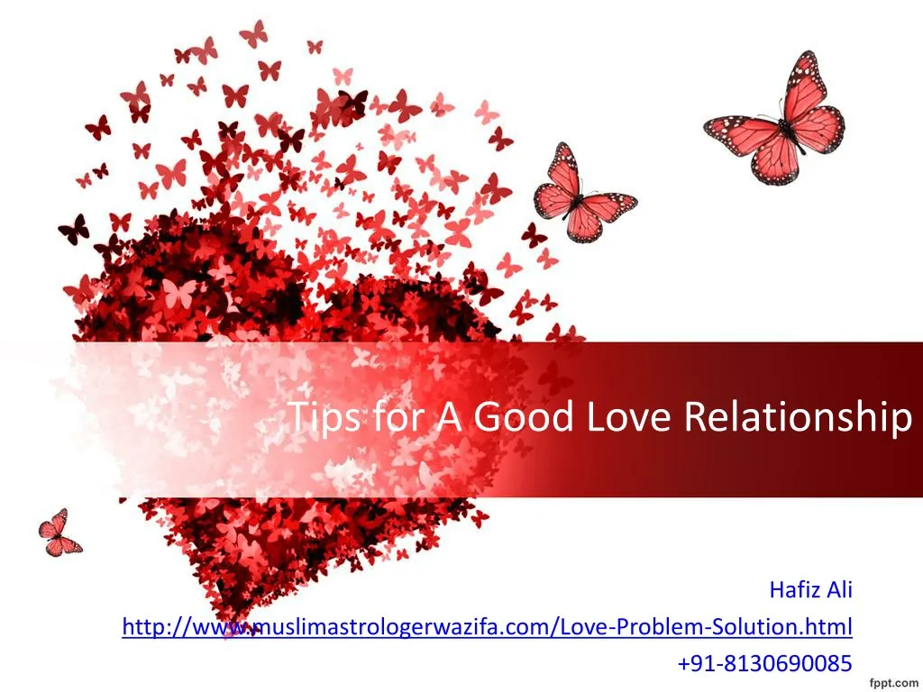 tips for a good love relationship
