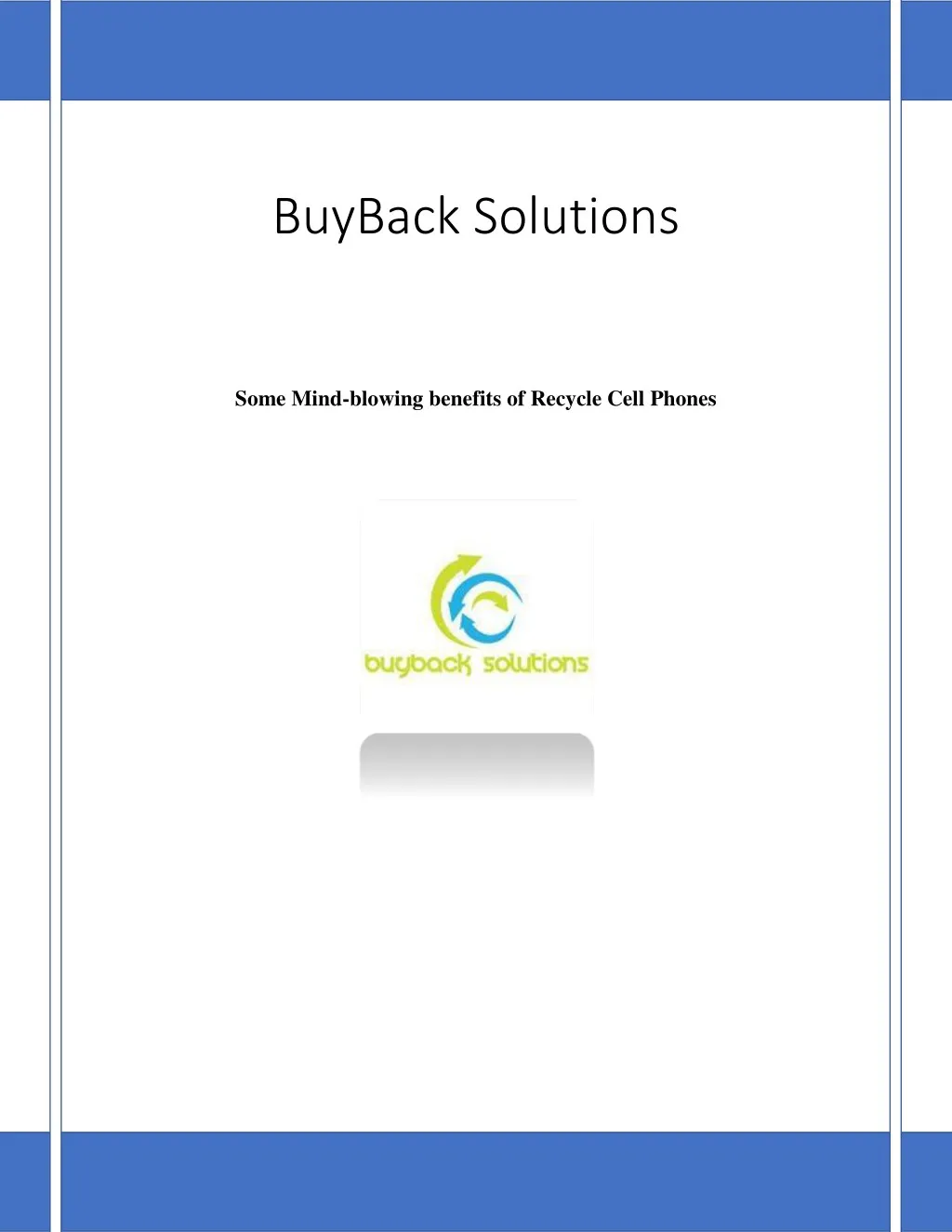 buyback solutions