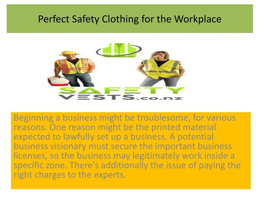 PPT Perfect Safety Clothing for the Workplace Safetyvests.co.nz