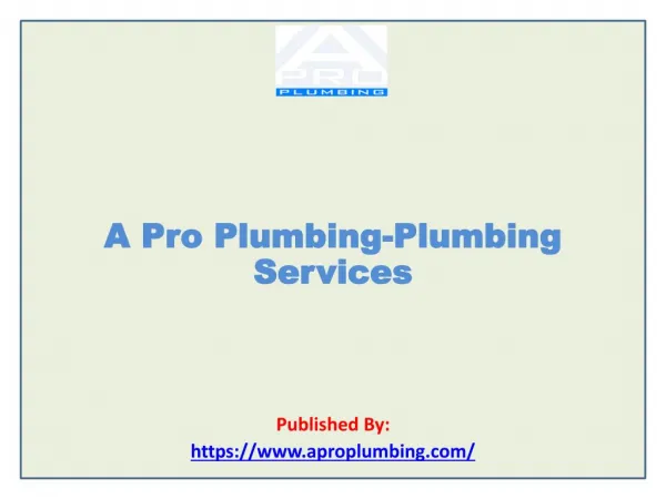A Pro Plumbing