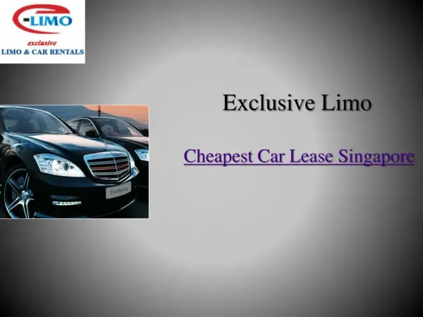 Looking for cheapest car lease service in singapore?