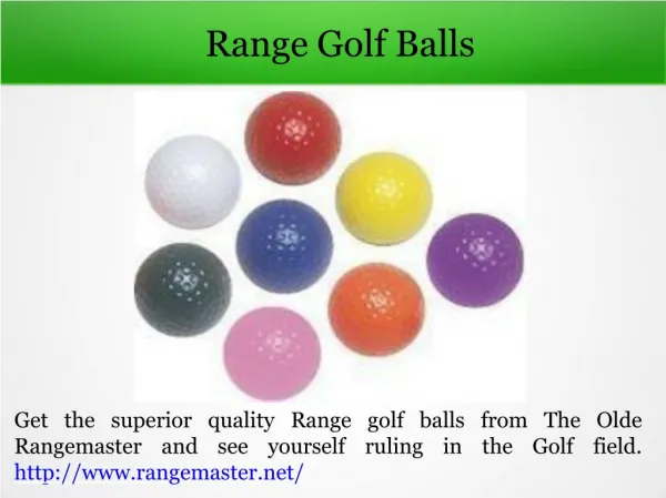 Range Ball Bags