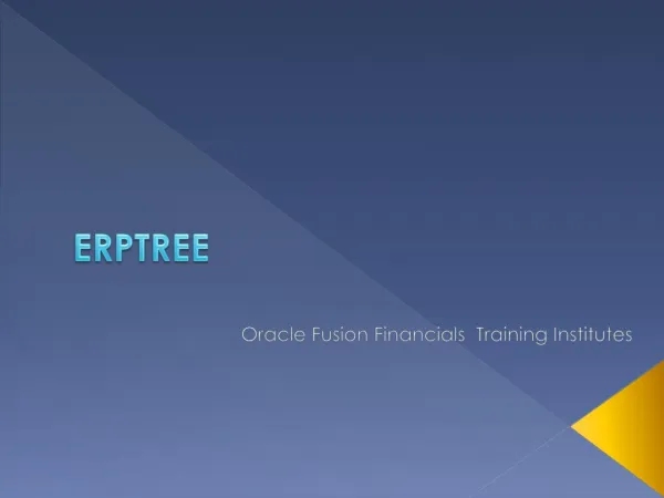 Erptree Oracle Fusion Financials Training