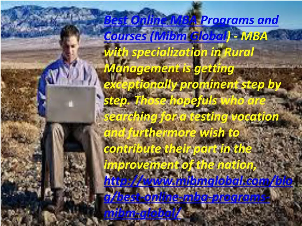 best online mba programs and courses mibm global