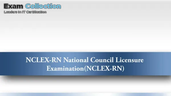 NCLEX-RN Dumps Questions NCLEX-RN Examcollection VCE