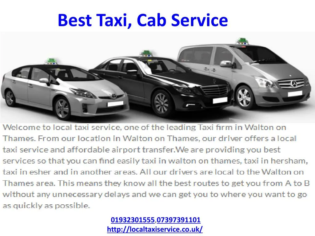 best taxi cab service