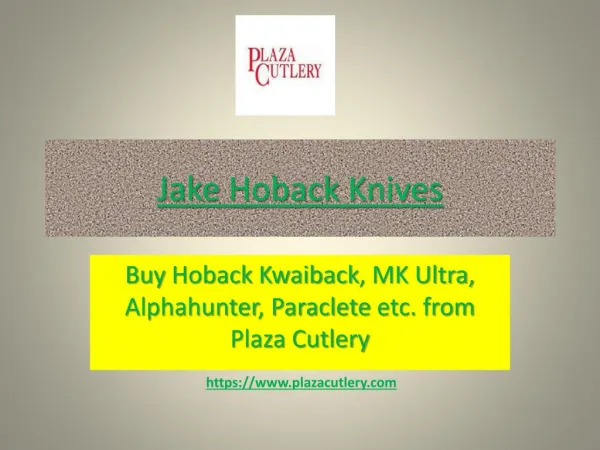 Jake Hoback Knives