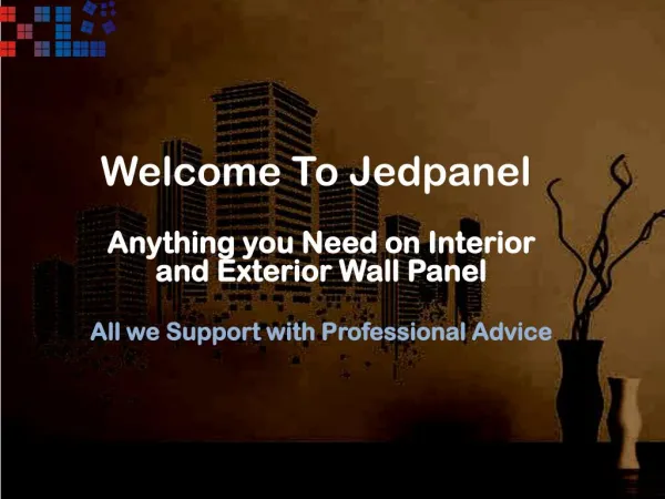 Jedpanel - Manufacturer & Supplier of Building Panel Boards