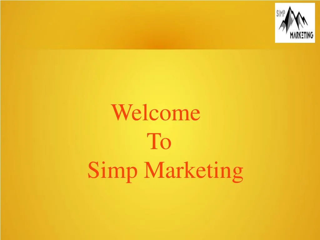 welcome to simp marketing