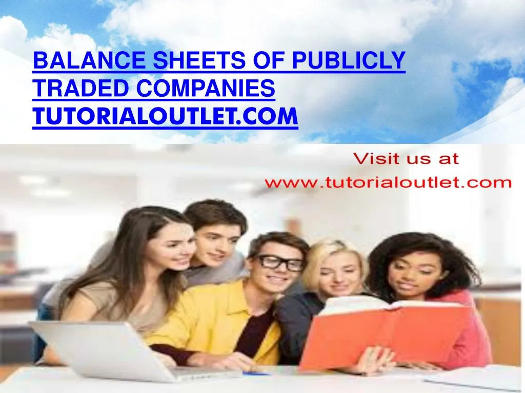 balance sheets of publicly traded companies tutorialoutlet com