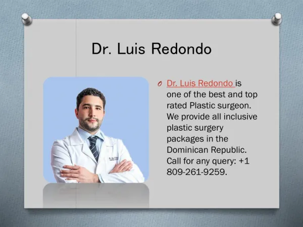 Face lift surgery in Dominican Republic - Dr. Luis Redondo