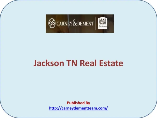 Jackson TN Real Estate