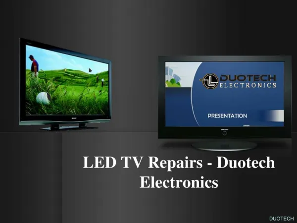 LED TV Repairs - Duotech Electronics