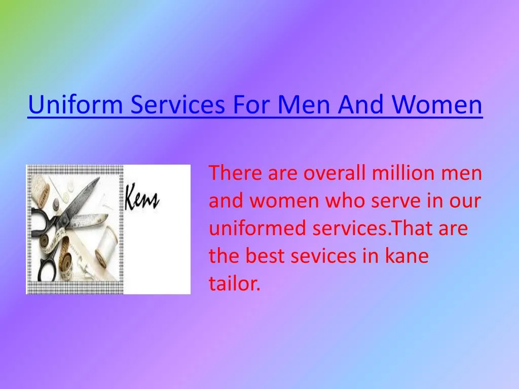 u niform services f or men and women