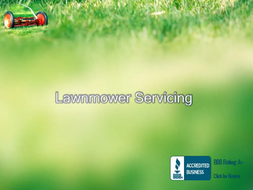 lawnmower servicing