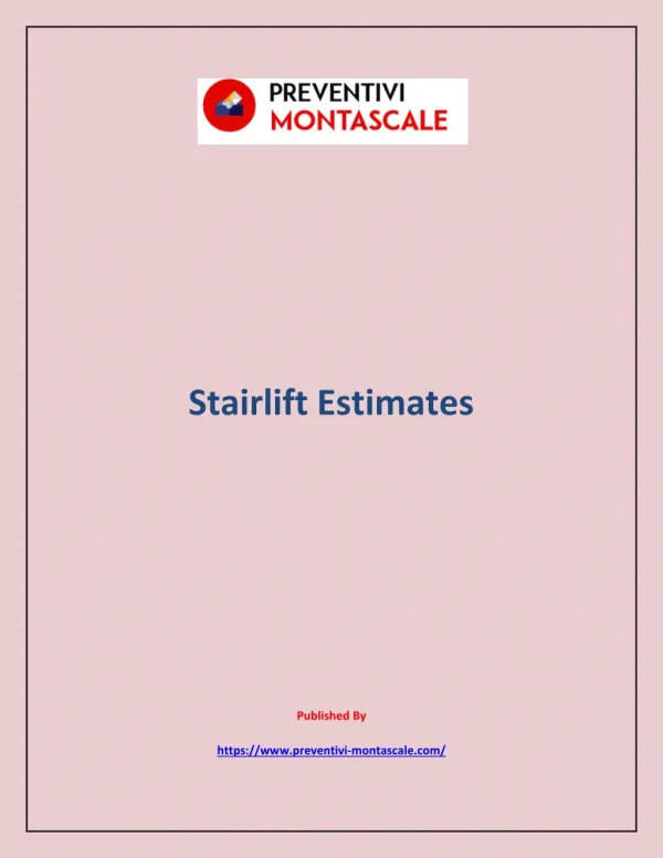 Stairlift Estimates