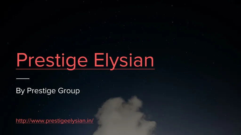 prestige elysian