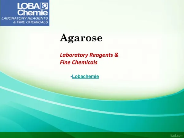 Laboratory Chemicals-Agarose