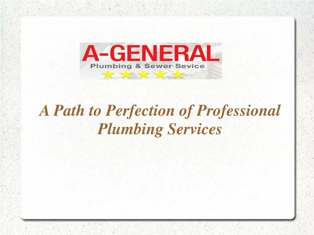a path to perfection of professional plumbing services