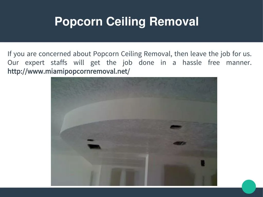 popcorn ceiling removal