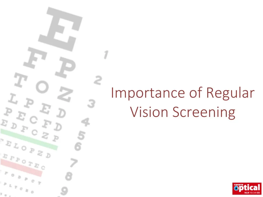 importance of regular vision screening