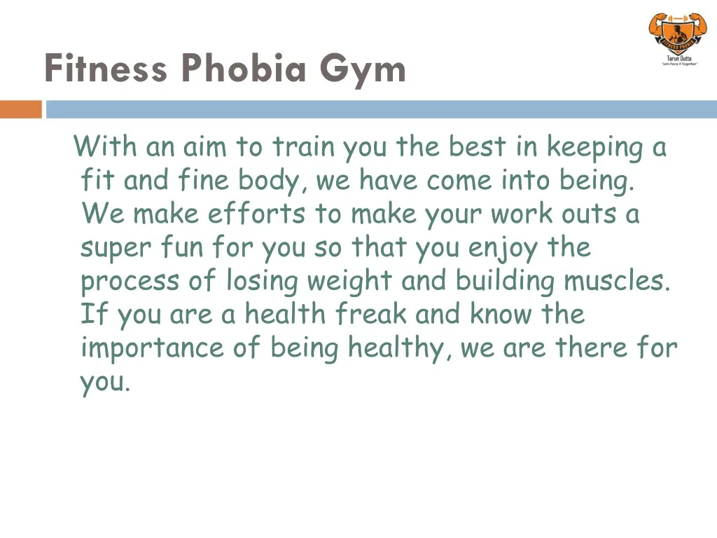fitness phobia gym